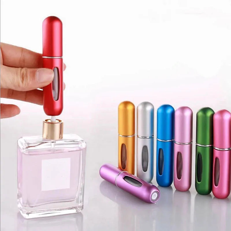 Frasco de Perfume Portátil Recarregável 5ml - Compre 1 Leve + 4 Grátis