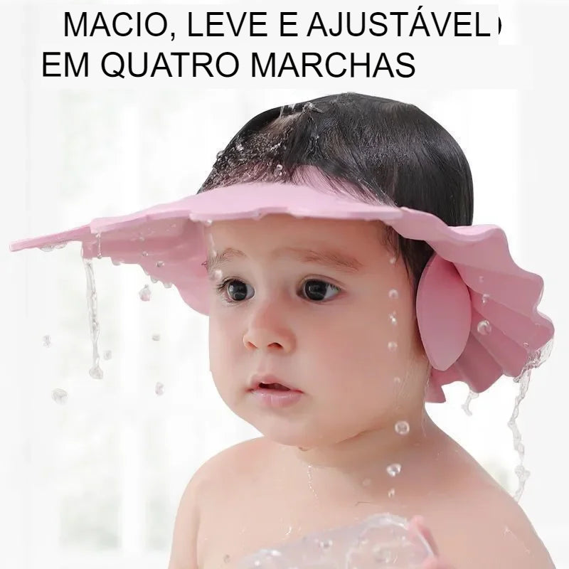 Touca de Banho Ajustável para Bebê - 2 Peças